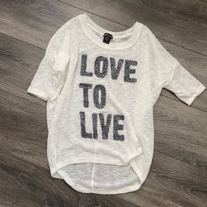 Oversized Quote Tee 3 for $15